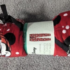 Disney Red and Black Women's Sleep Pants